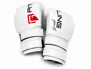 GATLING DUEL FORCE GDF-1 premium white boxing sparring gloves for UK and European fighters