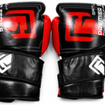 GATLING REAPER GR-2 premium black red boxing sparring gloves for UK and European fighters