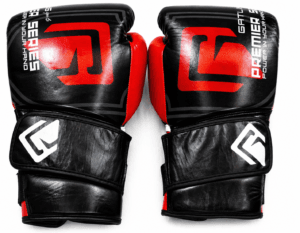 GATLING REAPER GR-2 premium black red boxing sparring gloves for UK and European fighters