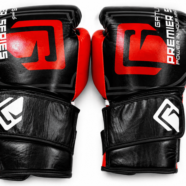 GATLING REAPER GR-2 premium black red boxing sparring gloves for UK and European fighters