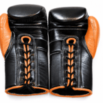 GATLING CONQUER GC-1 premium black orange lace up boxing gloves for sparring training worldwide
