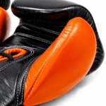 GATLING CONQUER GC-1 premium black orange lace up boxing gloves for sparring training worldwide