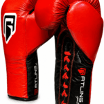 GATLING INFINITE GI-1 premium red black leather boxing gloves for sparring training