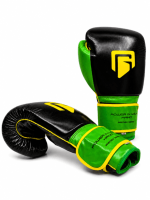GATLING RAMPAGE GRM-1 premium black green boxing gloves sparring training worldwide