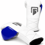 GATLING LONGINUS GL-1 premium white blue boxing gloves lace up sparring training worldwide