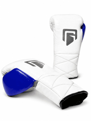 GATLING LONGINUS GL-1 premium white blue boxing gloves lace up sparring training worldwide
