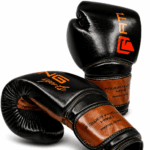 GATLING PHANTOM GPH-1 premium black brown leather boxing gloves training sparring worldwide
