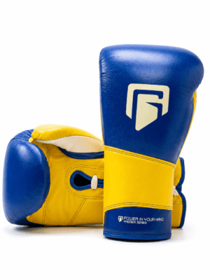 GATLING REAPER GR-1 blue and yellow premium sparring gloves for boxing training