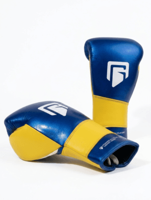 GATLING REAPER GR-1 blue and yellow premium sparring gloves for boxing training