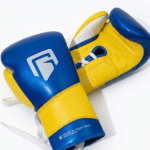 GATLING REAPER GR-1 blue and yellow premium sparring gloves for boxing training