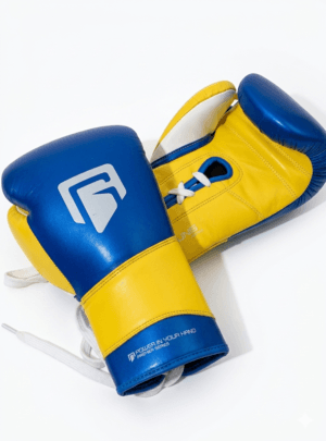 GATLING REAPER GR-1 blue and yellow premium sparring gloves for boxing training