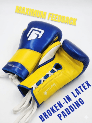 GATLING REAPER GR-1 blue and yellow premium sparring gloves for boxing training