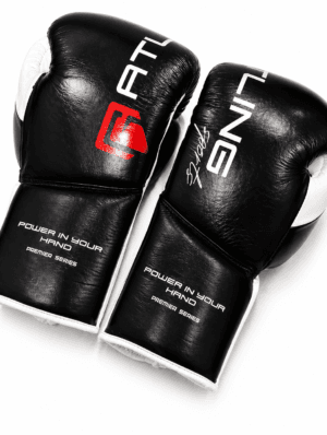 GATLING ACE GA-2 premium black white red boxing gloves for sparring training worldwide