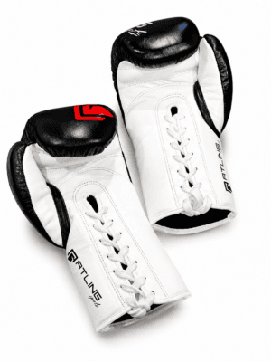 GATLING ACE GA-2 premium black white red boxing gloves for sparring training worldwide