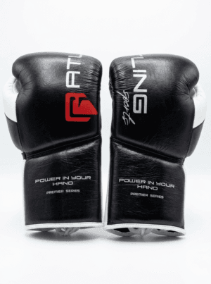 GATLING ACE GA-2 premium black white red boxing gloves for sparring training worldwide