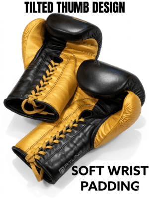 GATLING CROSS GMX-1 premium black gold boxing gloves for sparring training worldwide